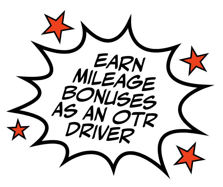 Earn mileage bonuses as an OTR driver